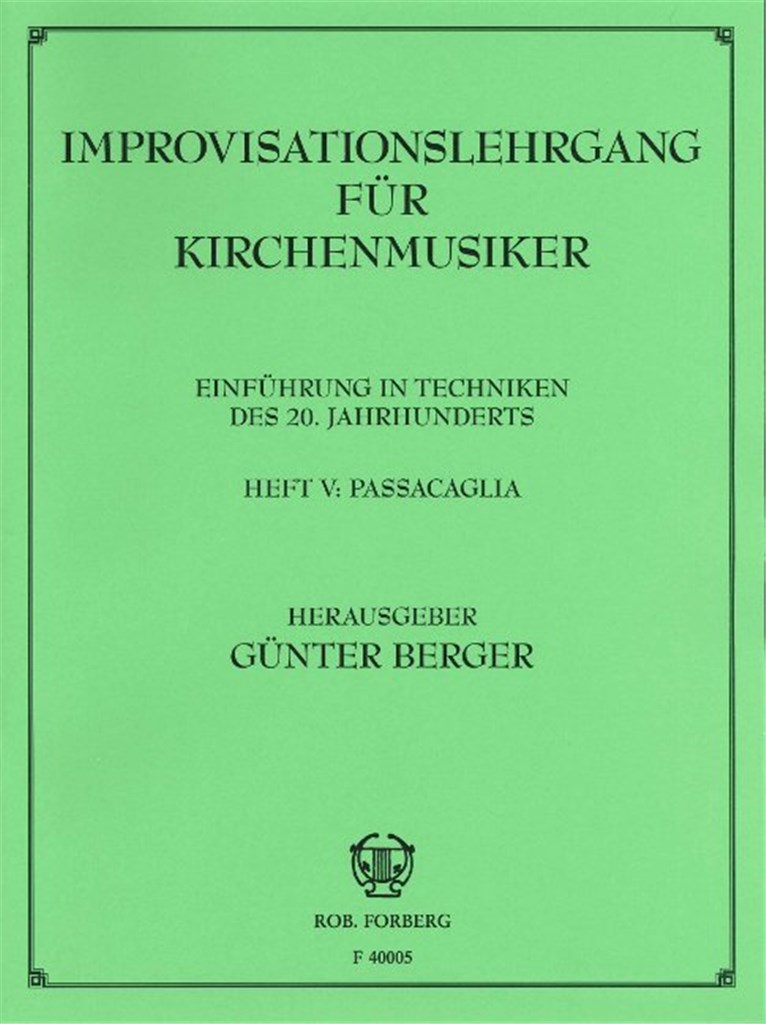 Improvisationslehrgang für Kirchenmusiker Heft 5